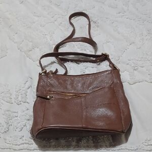 Great American Leatherworks Brown Leather Shoulder Bag